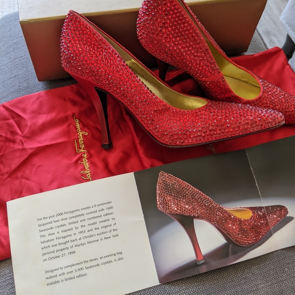 Salvatore Ferragamo: Swarovski Crystals (Marilyn Monroe Heels) - Picture 6 of 14